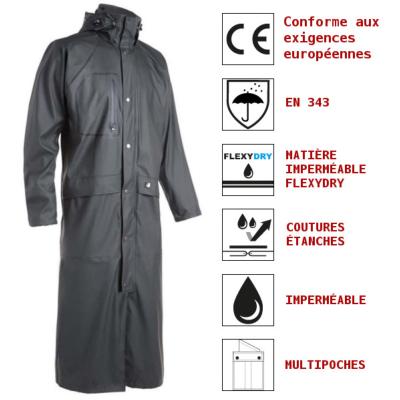 VESTE DE PLUIE FLEX 9241 OLIVE NORTH WAYS OCTOPUS S