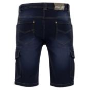 LMA bermuda denim stretch multipoches RADE BLEU DENIM 40