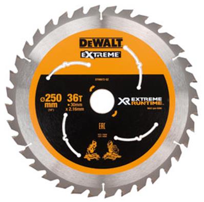 Dewalt L. scie circ stationnaire Carbure XR Runtime, 250x30mm, 36T