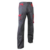LMA Pantalon bicolore biais rétro gris/rouge - T36