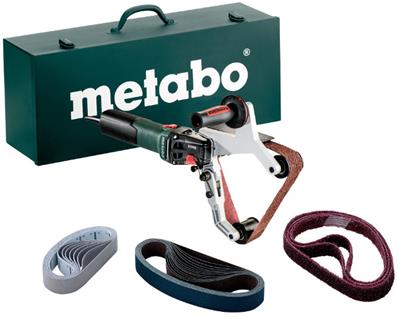 Ponceuse à tubes RBE 15-180 Coffret avec set d'accessoires METABO
