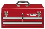KSTools Coffre à outils vide avec 2 tiroirs et plateau