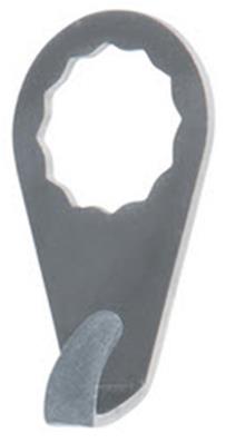 Kstools Lame grattoir couteau à pare-brise, courbée, L. 63 mm