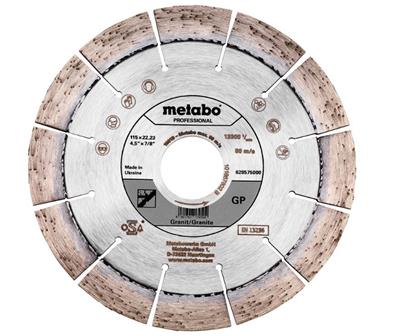 DISQUE DIAMANT 115X22,23MM "GP" GRANITE "PROFESSIONAL" METABO