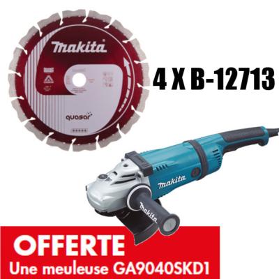 MAKITA Promo 4 disques B-12712 achetés = Meuleuse GA9040SKD1 OFFERTE