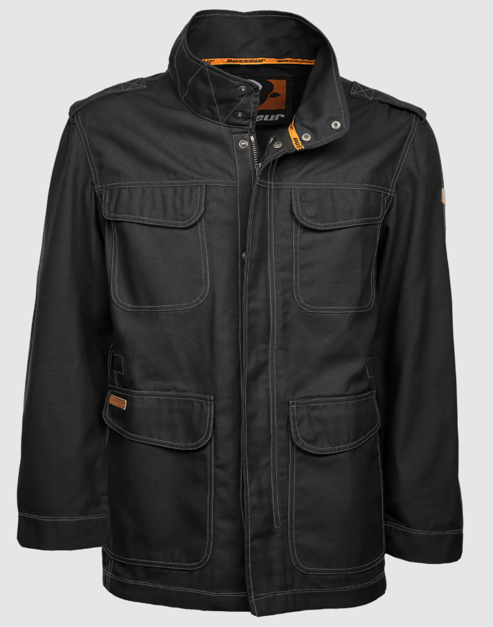 BOSSEUR Blouson de travail long M65 Moleskine Noir XL 11277-004