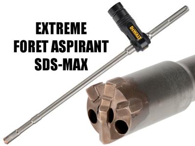 Dewalt Foret aspirant SDS-Max Carbure diamètre 18mm longueur 400mm