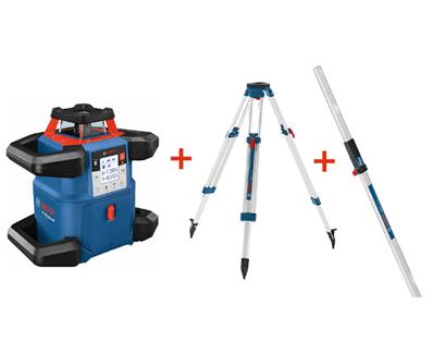 LASER ROTATIF CONNECT DOUBLE PENTE GRL 600 CHV, TRÉPIED, GR 240 BOSCH