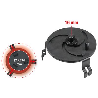 CLÉ À 3 BRAS POUR TRAPPE DE RÉSERVOIR, DIAMÈTRE 87-170 MM - KS TOOLS