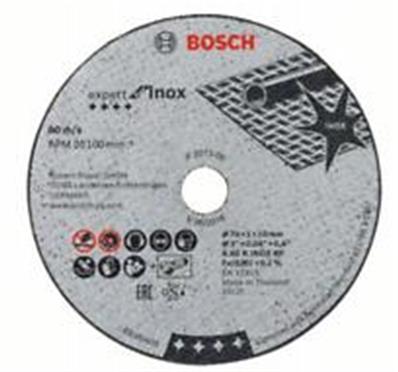 BOSCH 5 disques à tronçonner pour l'Inox Expert for moyeu plat 76x10x