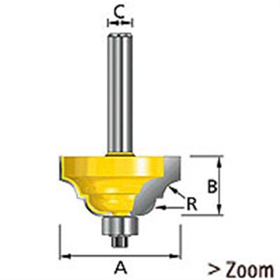 FRAISE A PROFILER D25.4 Q8 MAKITA - D-11639