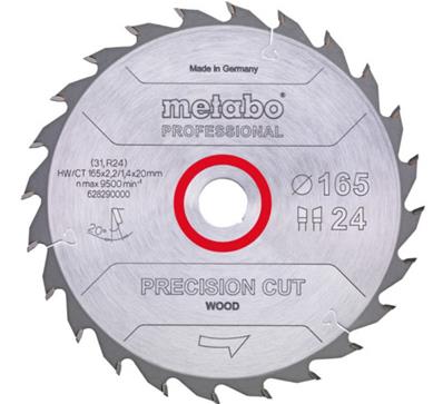 LAME SCIE CIRC PRO "CORDLESS CUT WOOD" 160X20/16,24 WZ 22° METABO