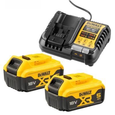 PACK 2 BATTERIES XR 18V 5AH LI-ION + CHARGEUR - DEWALT - DCB1104P2-QW