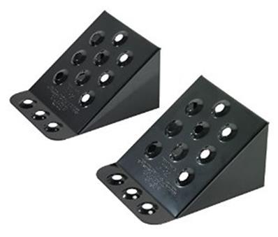 PAIRE DE CALES ROUES MÉTALLIQUE PL 230 X 220 X 125 MM - KS TOOLS