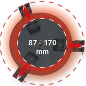 CLÉ À 3 BRAS POUR TRAPPE DE RÉSERVOIR, DIAMÈTRE 87-170 MM - KS TOOLS
