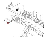 MAKITA VIS TETE HEX M8 HR3520B - 265321-9