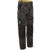 NW PANTALON DE TRAVAIL MULTIPOCHES 1204 BRUN / ANTHRACITE - ADAM T36