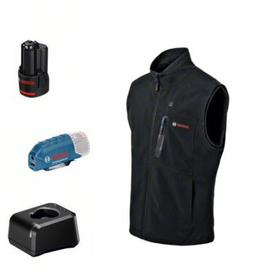 VESTE CHAUFFANTE GHV 12+18V XA, BATT 12V 2AH, CHARGEUR TM BOSCH
