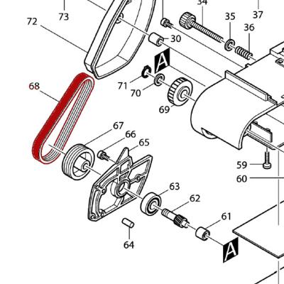 MAKITA COURROIE 6-355 - 225021-3